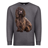 Charcoal Heather Boykin Spaniel Dog Premium Sweatshirt - LillyAllenDesigns