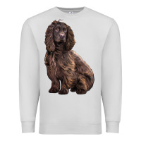 Dove Grey Boykin Spaniel Dog Premium Sweatshirt - LillyAllenDesigns