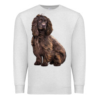 Oatmeal Heather Boykin Spaniel Dog Premium Sweatshirt - LillyAllenDesigns
