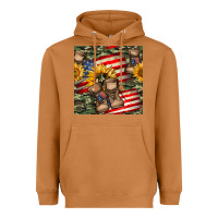 Meerkat usa flag with army boot seamless pattern Heavyweight Hoodie - BundleAndBundleShop