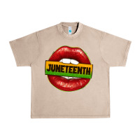 French Oak juneteenth lips Urban Heavy Tee - texasbilliewilder