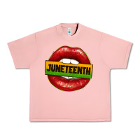 Salmon juneteenth lips Urban Heavy Tee - texasbilliewilder