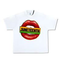 White juneteenth lips Urban Heavy Tee - texasbilliewilder