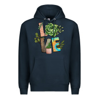 Navy plant love Premium Hoodie - NancyCooperArtShop