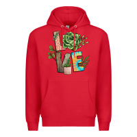 Red plant love Premium Hoodie - NancyCooperArtShop