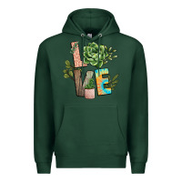 Sports Green plant love Premium Hoodie - NancyCooperArtShop
