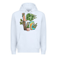 White plant love Premium Hoodie - NancyCooperArtShop