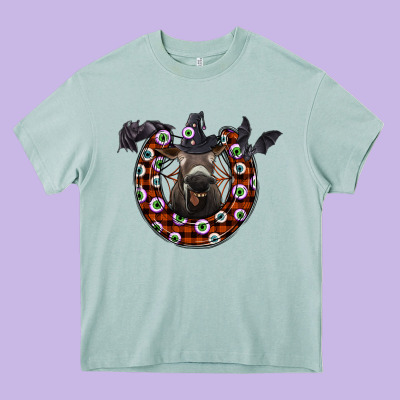 Halloween Donkey Heavy Core Tee Designed By Sublimationcraftshop
