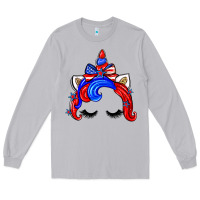 Moon Dust 4th of july unicorn Long Sleeve Tee - Zillion Design Studio