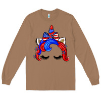 Toasted Coconut 4th of july unicorn Long Sleeve Tee - Zillion Design Studio