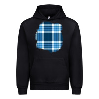 Black Winter Tartan Patch Urban Hoodie - BundleAndBundleShop