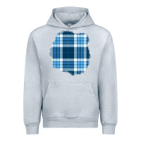 Heather Grey Winter Tartan Patch Urban Hoodie - BundleAndBundleShop