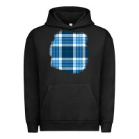 Pigment Black Winter Tartan Patch Urban Hoodie - BundleAndBundleShop