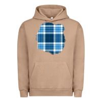 Pigment Burro Winter Tartan Patch Urban Hoodie - BundleAndBundleShop