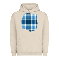 Pigment French Oak Winter Tartan Patch Urban Hoodie - BundleAndBundleShop