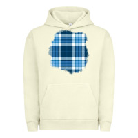 Pigment Pistachio Winter Tartan Patch Urban Hoodie - BundleAndBundleShop