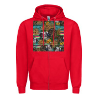 Red western two cute heifers seamless pattern Zipper Hoodie - HRA Design Shop