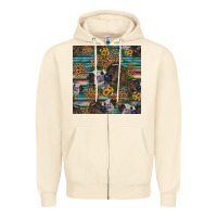 Sandshell western two cute heifers seamless pattern Zipper Hoodie - HRA Design Shop