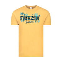 Vintage Mustard It's Freezin Season Winter Vintage Tee - RanaPortraitStore