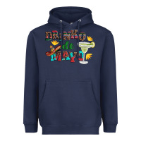 Navy drinko de mayo with margarita and  sombrero Heavyweight Hoodie - Artiststas