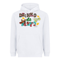 White drinko de mayo with margarita and  sombrero Heavyweight Hoodie - Artiststas