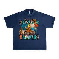 Navy the best memories are made camping Urban Heavy Tee - Zillion Design Studio