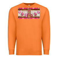 Carrot pink camouflage egg hunter bunny   license plate Premium Sweatshirt - BarkalooDesign