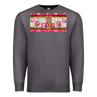 Charcoal Heather pink camouflage egg hunter bunny   license plate Premium Sweatshirt - BarkalooDesign