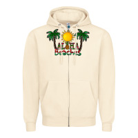 Sandshell aloha beaches Zipper Hoodie - CowhideDigitalArt
