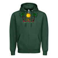 Sports Green aloha beaches Zipper Hoodie - CowhideDigitalArt