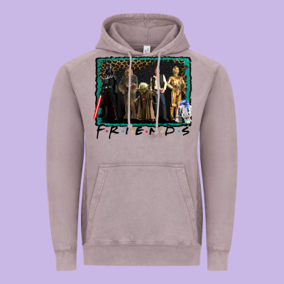Friends Movie Characters Vintage Hoodie Designed By Adodesignshop