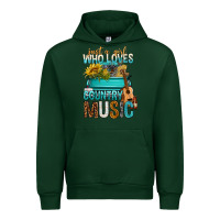 Forest Green Just A Girl Who Loves Country Music Urban Hoodie - BundleAndBundleShop