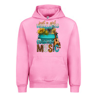 Fuchsia Pink Just A Girl Who Loves Country Music Urban Hoodie - BundleAndBundleShop