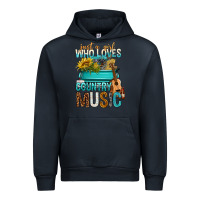 Navy Just A Girl Who Loves Country Music Urban Hoodie - BundleAndBundleShop