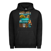 Pigment Black Just A Girl Who Loves Country Music Urban Hoodie - BundleAndBundleShop