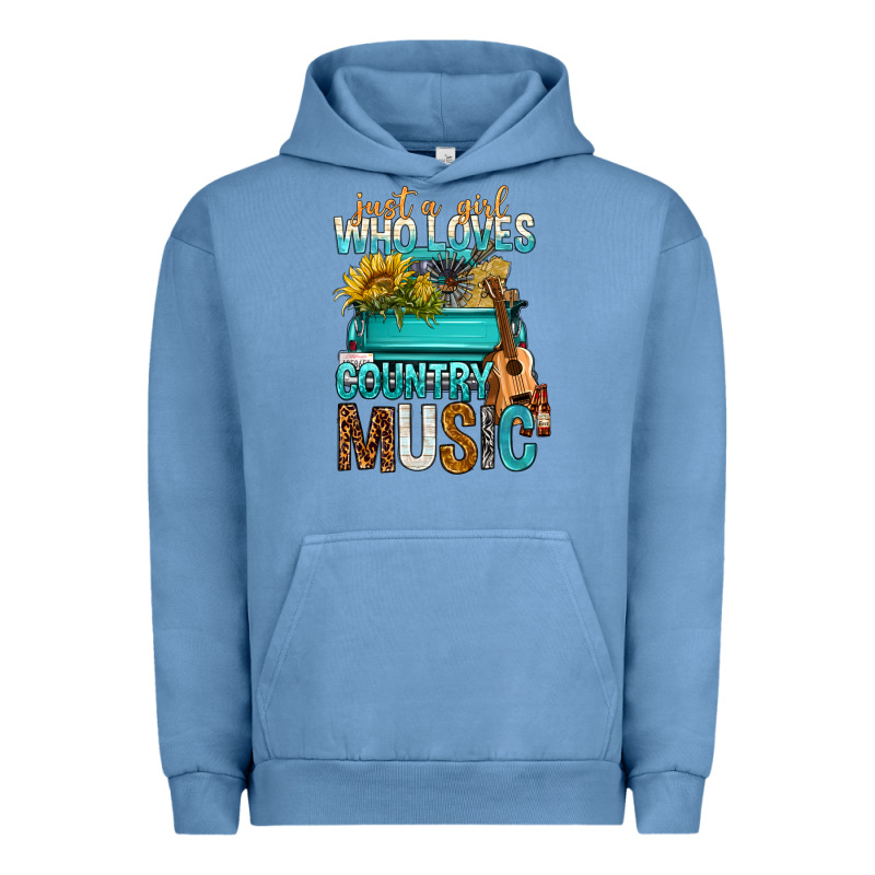 Just A Girl Who Loves Country Music Urban Hoodie by BundleAndBundleShop | Teevron