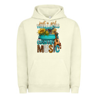 Pigment Pistachio Just A Girl Who Loves Country Music Urban Hoodie - BundleAndBundleShop