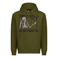 Army Green there it goes my last flying fck Premium Hoodie - MaliasSmallBusiness