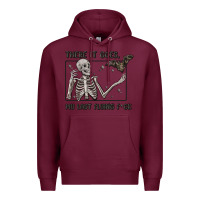Burgundy there it goes my last flying fck Premium Hoodie - MaliasSmallBusiness