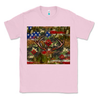 Bubblegum Pink Hunting leopard USA flag tumbler 4th of july Classic Tee - Neo Western