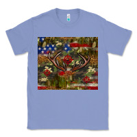 Colony Blue Hunting leopard USA flag tumbler 4th of july Classic Tee - Neo Western