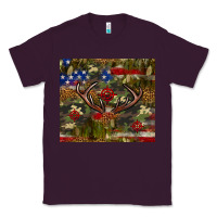 Plum Hunting leopard USA flag tumbler 4th of july Classic Tee - Neo Western