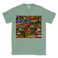 Sage Hunting leopard USA flag tumbler 4th of july Classic Tee - Neo Western