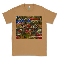 Toasted Coconut Hunting leopard USA flag tumbler 4th of july Classic Tee - Neo Western