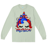 Matcha 4th of july 'merica unicorn Long Sleeve Tee - Zillion Design Studio
