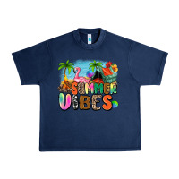 Navy summer vibes camp Urban Heavy Tee - Zillion Design Studio