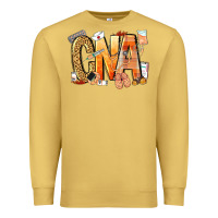 Antique Gold cna certified nursing assistant nurse Premium Sweatshirt - NancyCooperArtShop