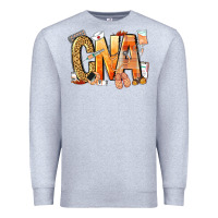 Heather Grey cna certified nursing assistant nurse Premium Sweatshirt - NancyCooperArtShop