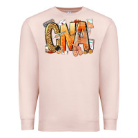 Pale Pink cna certified nursing assistant nurse Premium Sweatshirt - NancyCooperArtShop