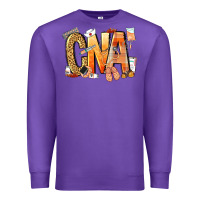 Purple cna certified nursing assistant nurse Premium Sweatshirt - NancyCooperArtShop